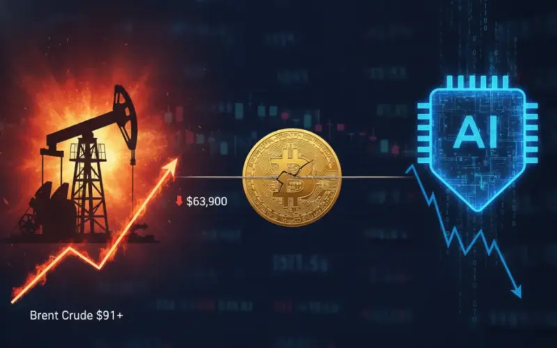 Bitcoin Slumps Under $64K: Oil Shock and AI Pain Hit Crypto