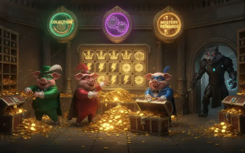 Bank Vault Adventure: 3 Piggies of Bank Arrives Soon